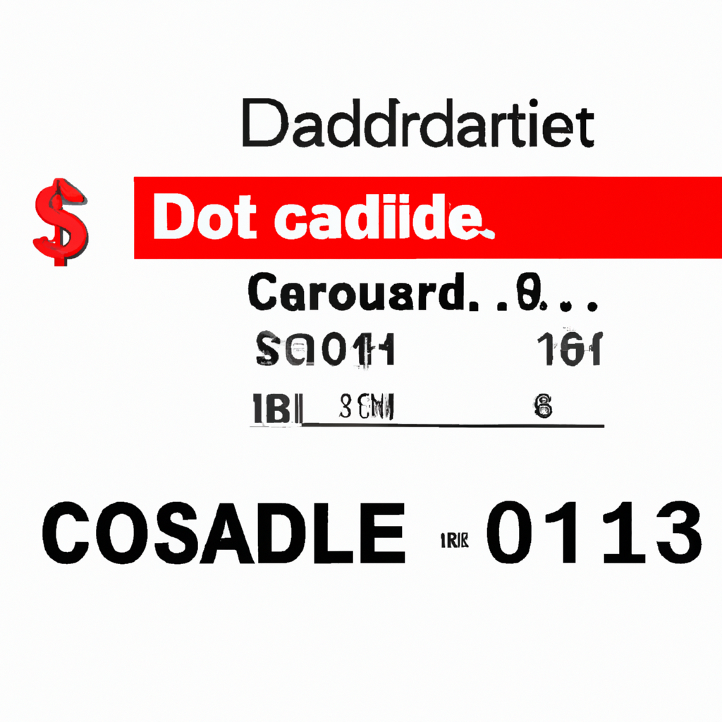 An image depicting a Canada Post delivery notice with a red border, displaying the sender's logo, recipient's address, a barcode, and a highlighted "Amount Due" section with a dollar sign symbol