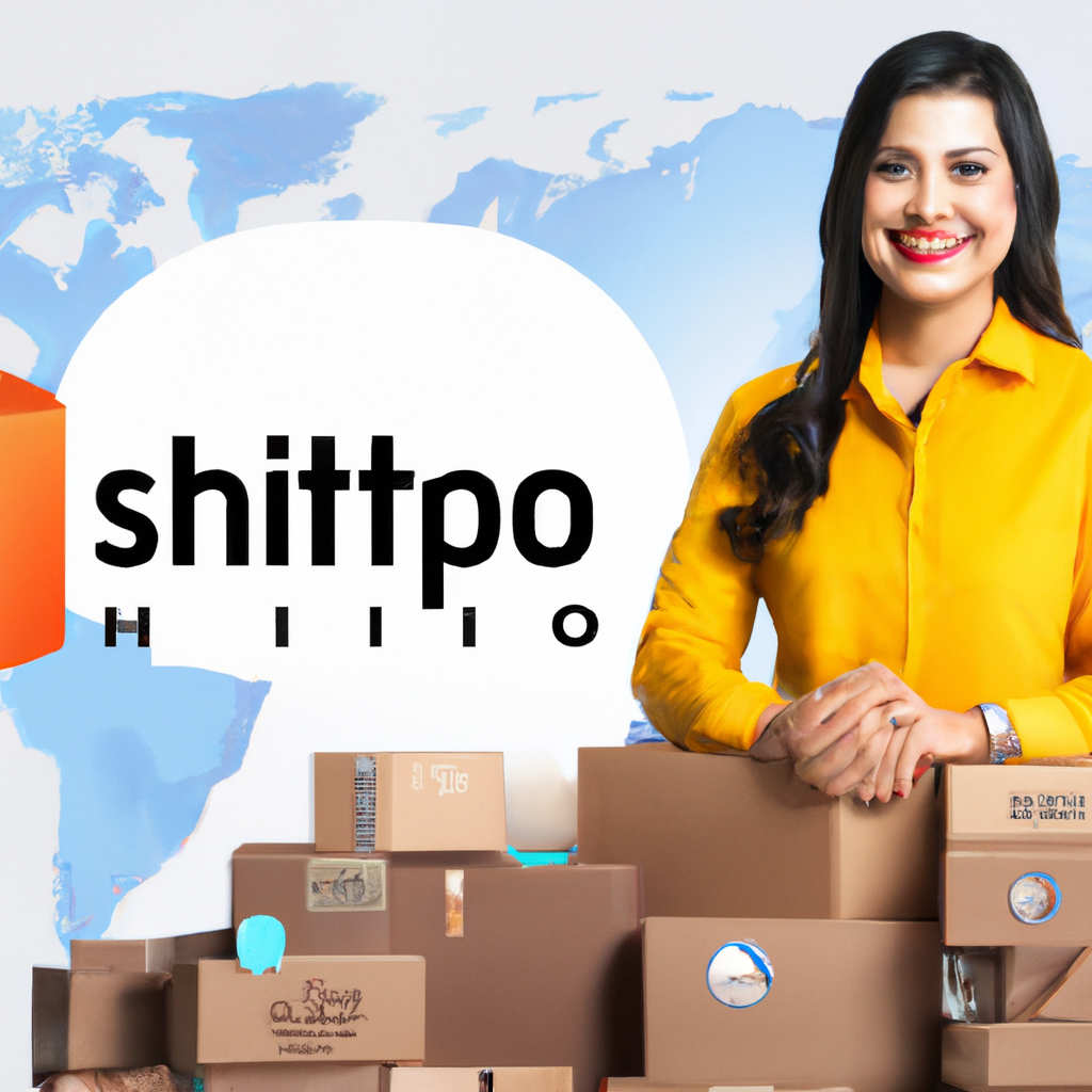 An image showcasing a delighted customer surrounded by a stack of international parcels, while Shipito's logo subtly appears in the background, highlighting their efficient and reliable service
