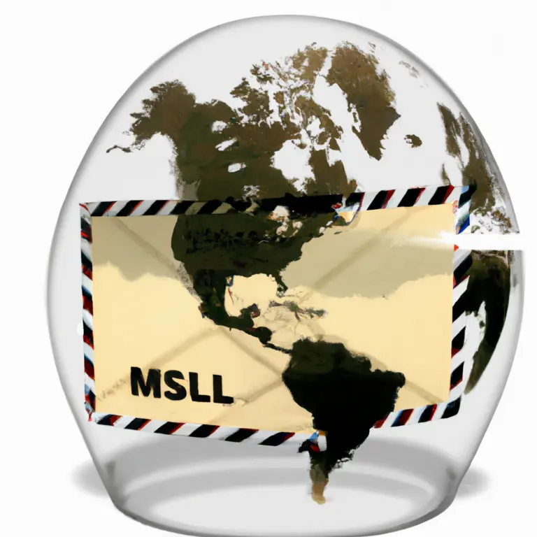 An image showcasing a globe enveloped in a transparent postal package, symbolizing the convenience and efficiency of Us Global Mail's international shipping services